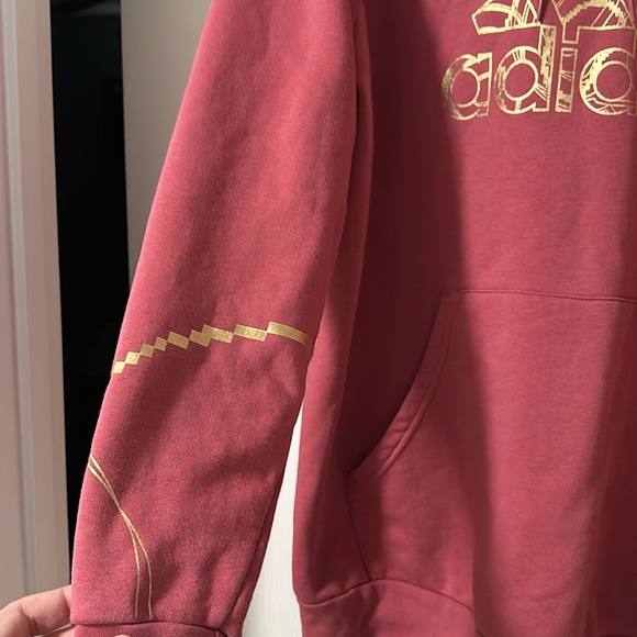 Women’s 2X pink Adidas Hoodie Sweatshirt - Picture 3 of 8